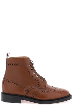 Thom Browne Brogue Detailed Ankle Boots