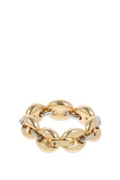 Paco Rabanne Eight Chunky Bicolored Chain-Linked Bracelet