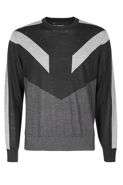 Neil Barrett Colour-Block Long Sleeved T-Shirt