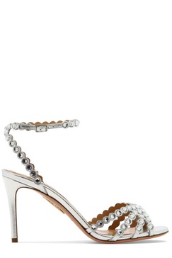 Tequila 105 crystal-embellished leather heeled sandals