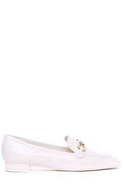 Stuart Weitzman Chain-Detailed Slip-On Loafers