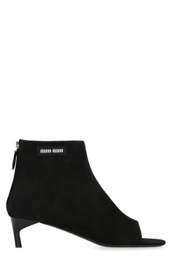 Miu Miu Open-Toe Ankle Boots