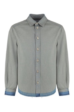 LOEWE Fashionable Men's Gray Denim Shirt | FW24 Collection