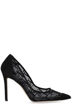 Elisabetta Franchi Logo Detailed Pointed Toe Pumps