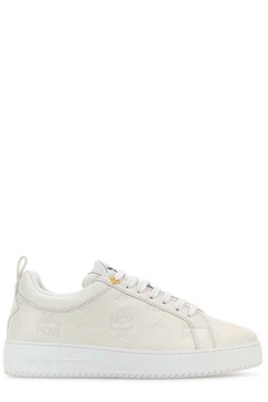 MCM Logo-Embossed Lace-Up Sneakers