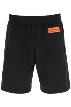 Heron Preston Logo Patch High Waist Track Shorts