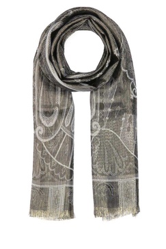 Etro Paisley Printed Fringed Scarf