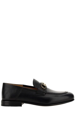 Ferragamo Block Heel Slip-On Loafers