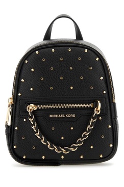 Michael Michael Kors Logo Plaque Zip-Up Backpack