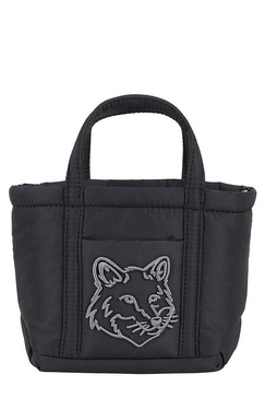 Maison Kitsuné Fox Head Embroidered Mini Tote Bag