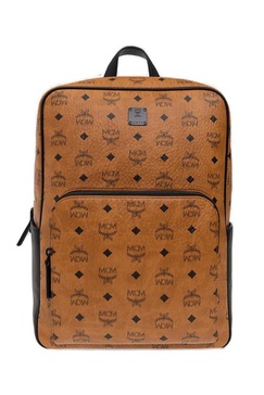 MCM Aren Monogram Printed Backpack