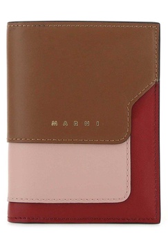 Marni Logo Print Colour-Block Bifold Wallet