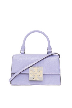 Tory Burch Logo Plaque Top Handle Bag