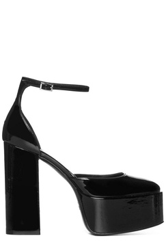 Paris Texas Round Toe Platform Pumps