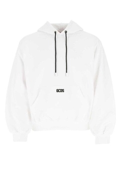 GCDS Logo Patch Drawstring Hoodie