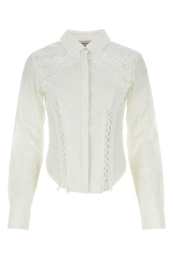 Marine Serre Embroidered Long-Sleeved Shirt