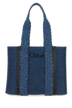 Chloé Woody Denim Small Tote Bag