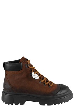 Hogan H619 Chunky-Sole Lace-Up Boots