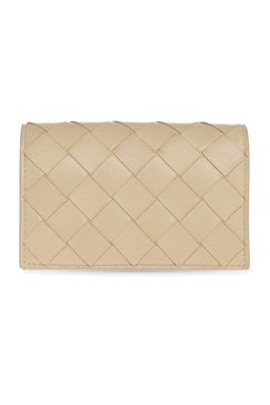 Bottega Veneta Woven Logo Detailed Cardholder