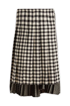 Christian Dior Checked Midi Skirt