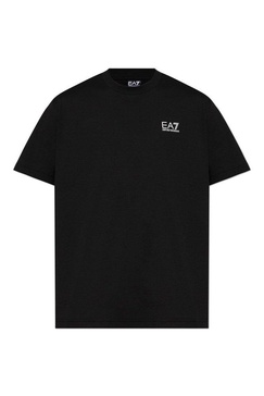 Ea7 Emporio Armani Side Striped Logo Printed T-Shirt