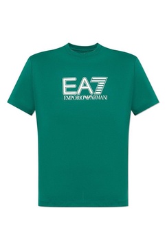 Ea7 Emporio Armani Logo-Printed Crewneck T-Shirt