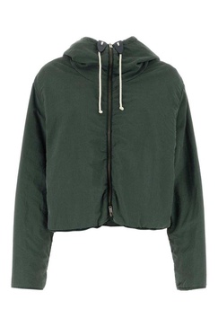 Jil Sander Woman Green Nylon Blend Sweatshirt