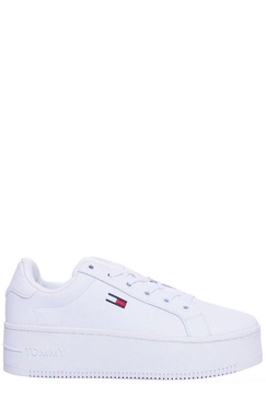 Tommy Jeans Round-Toe Lace-Up Sneakers