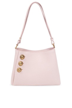 Balmain Logo Button Embellished Embleme Shoulder Bag