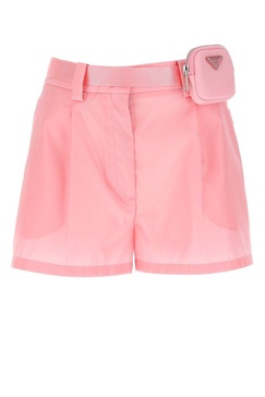 Prada Woman Pink Nylon Shorts