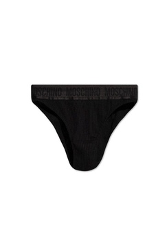 Moschino Logo Waistband Ribbed Briefs