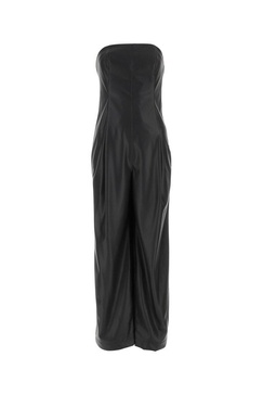 Philosophy Di Lorenzo Serafini Strapless Faux-Leather Jumpsuit