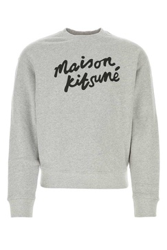 Maison Kitsuné Logo Printed Crewneck Sweatshirt