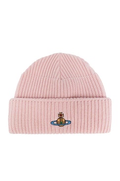 Vivienne Westwood Orb Embroidered Knitted Beanie