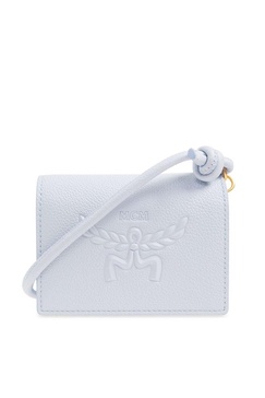 MCM Logo-Debossed Strapped Wallet