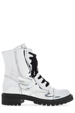 Alexandre Vauthier Lace-up ankle boots with logo