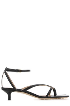 Bottega Veneta Square-Toe Heeled Sandals