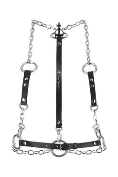 Vivienne Westwood Orb Plaque Stud Belt Chain Harness