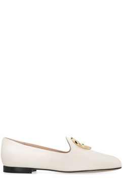 GUCCI White Leather Ballet Flats for Women - SS23 Collection