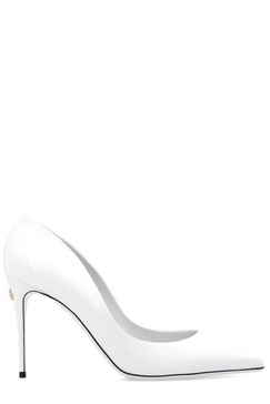 Dolce & Gabbana Logo Plaque Pointed-Toe Pumps