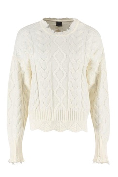 Pinko Maxi Cable-Knit Jumper