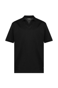 Emporio Armani Polo With Logo Shaped Patch