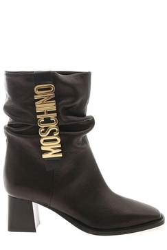 Moschino Logo Lettering Ankle Boots