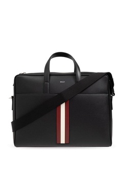 Bally Mythos Logo Printed Zip-Up Briefcase