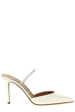 Sergio Rossi Godiva Bridal Pointed Toe Pumps