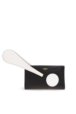 Moschino Exclamation Mark Clutch Bag