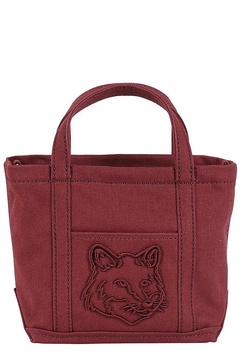 Maison Kitsuné Fox Head Embroidered Mini Tote Bag