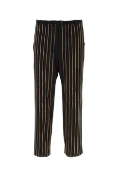 Dries Van Noten Man Black Viscose Blend Pant