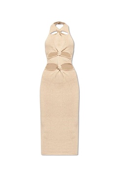 Cult Gaia Alaina Halterneck Knitted Midi Dress