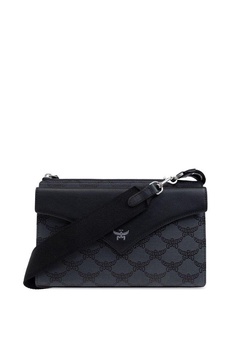 MCM Monogram Printed Foldover Clutch Bag